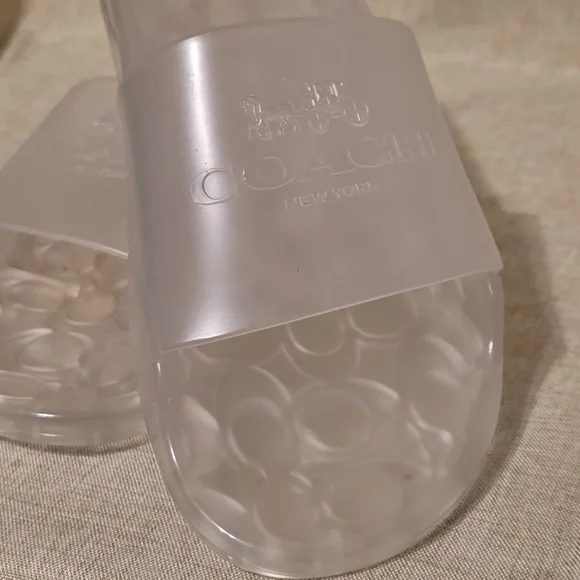 Coach Transparent Slide Sandals - Picture 5 of 6